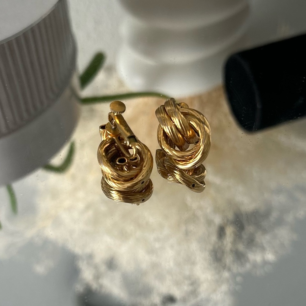 Napier Twisted Gold Earrings